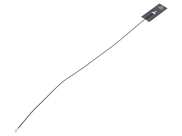 Antenne; Wideband; 3,5dBi; lineair; op de tape; 3÷6GHz; 47x17,6mm Antenne; Wideband; 3,5dBi; lineair; op de tape; 3÷6GHz; 47x17,6mm